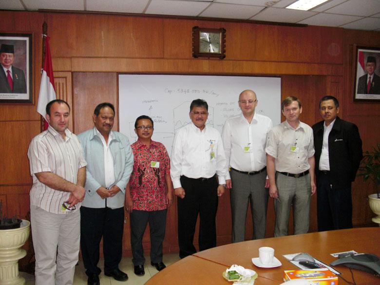 Visit to the Pertamina oil refinery in the city of Cilacap, Indonesia