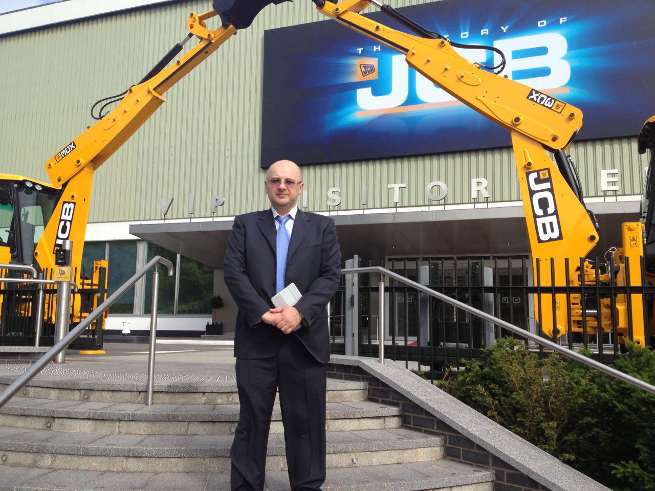 The company’s management visit to JCB factory - manufacturer of backhoe loaders in Rochester, UK